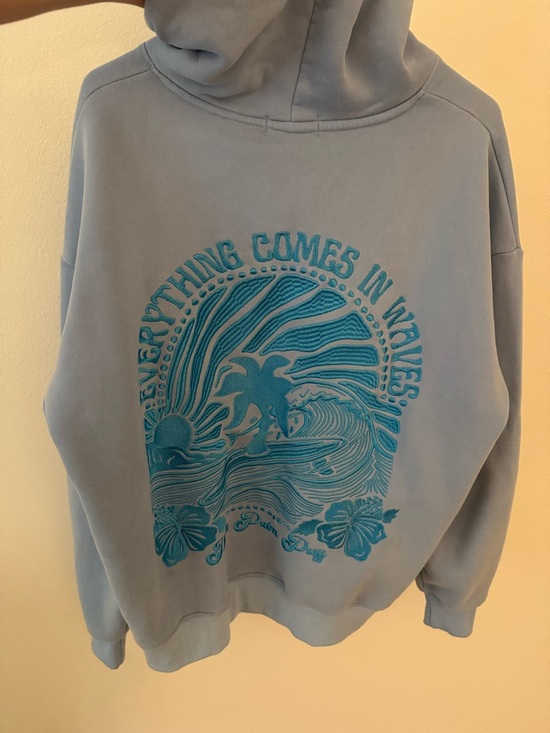 PinkPalmPuff hoodie - Picture 2 of 4